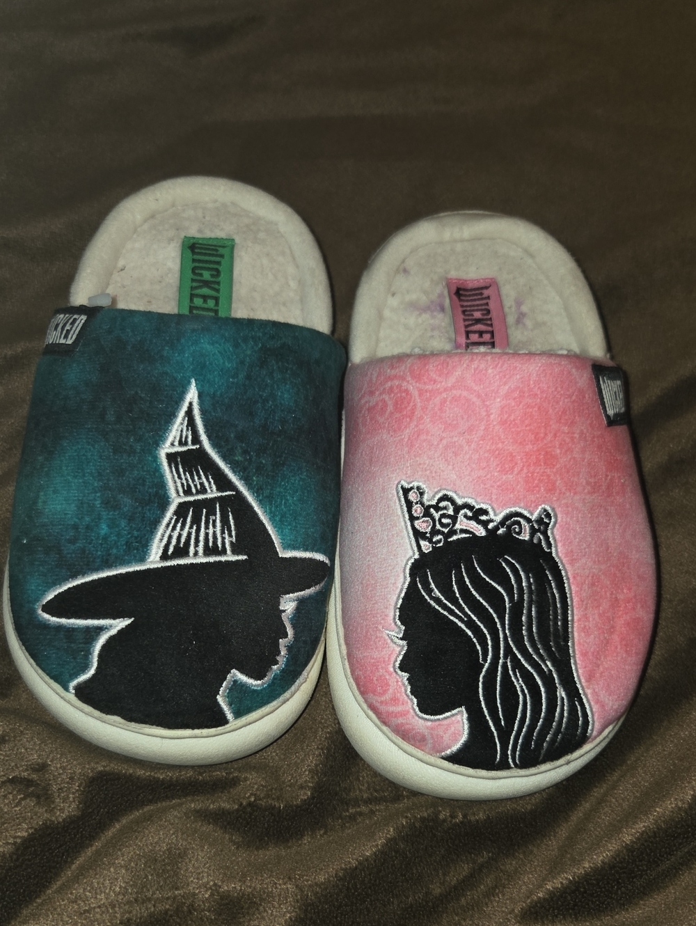Kids' Teal & Pink Character Slip-On Slippers